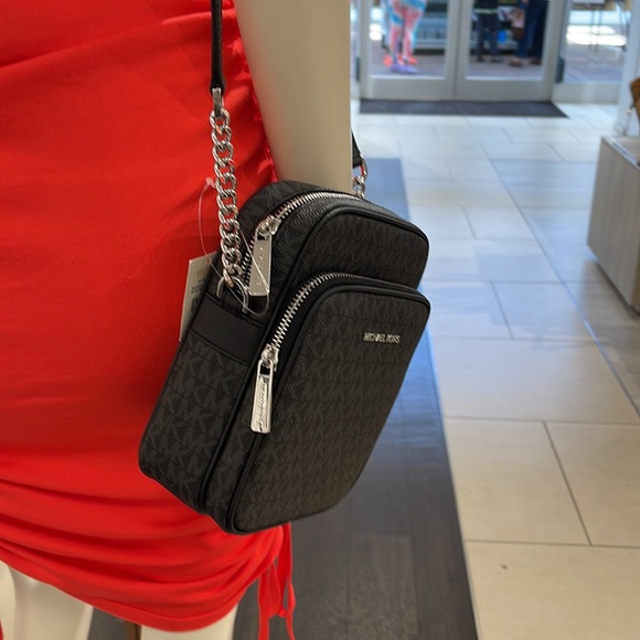 Michael Kors Jet Set Flight Crossbody black - Picture 2 of 10